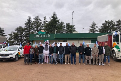 Santa Lucía presente en el día de la Patria